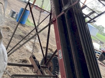 Small bale elevator and trailer