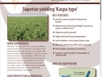 PBA Butler field peas for sale