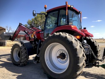 Case IH MX215 Tractor with Goldacres Prairie Eco 6536 Boom Spray