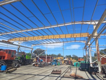 Steel shed frame- big!
