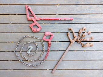 Hayes fencing strainers 108, original chain & grab wire strainer X2