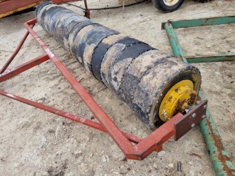 Bison Rubber Tyred Roller - 3700W x 2900L