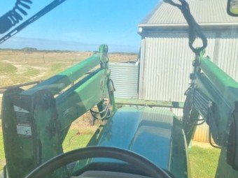 John Deere 6820 Tractor with 740 Front End Loader Bucket & Forks