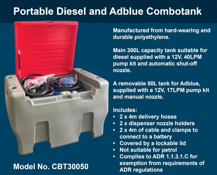 Portable Diesel and Adblue Combotank