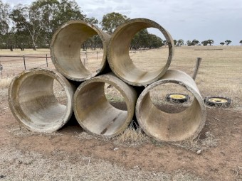 Concrete Pipes - $5.00