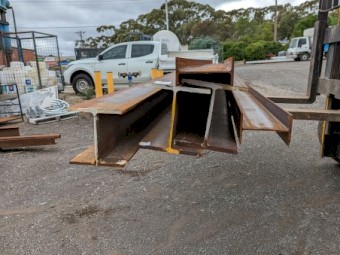 Structural Steel Beams - Various sizes and lengths