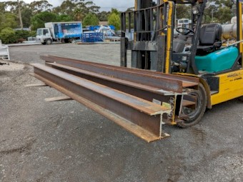 Structural Steel Beams - Various sizes and lengths