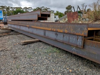 Structural Steel Beams - Various sizes and lengths