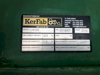 2016 Kerfab L4124 4in1 Bucket