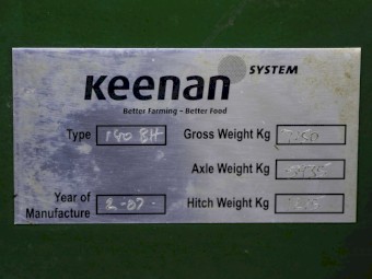 2007 Keenan 140 BH Feed Mixer