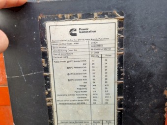 Cummins 33KVA Generator