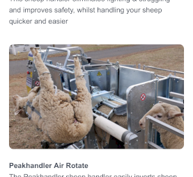 WANTED Peak Hill Rotating Sheep Handler