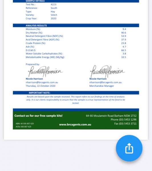 Vetch Hay 8x4x3 Bales