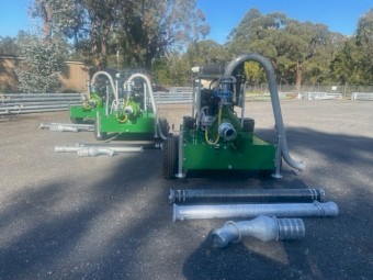 2022 Irrimec Diesel pump set with Iveco engine and Rovatti pump built in reservoir and mobile chassis