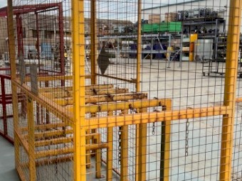 Gas Bottle Cage Gas Cylinder Storage Cage 2200mm wide