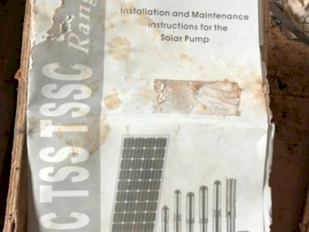 Submersible solar pump  (never been used and still in box)