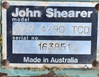 John Shearer 28 Row Combine
