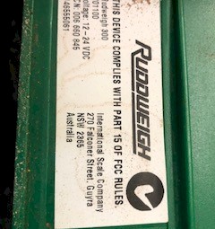 Ruddweigh 300 Scales with 600mm weigh bars and platform