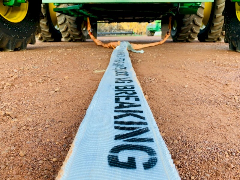 SNATCH STRAPS AUSTRALIA - 9 METER 75 TONNE SNATCH STRAP/AXLE STRAPS/BRIDLE COMBO (NO SHACKLES)