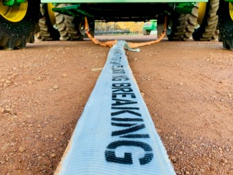 SNATCH STRAPS AUSTRALIA -  20 METER 75 TONNE SNATCH STRAP/AXLE STRAPS/BRIDLE COMBO (NO SHACKLES)