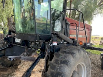 Case IH WDX1701 Windrower with Fronts and Trailers