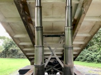 ## Price Reduction ## 13 Cub Metre Smith Custom self unloading/ Roller Mat Dog Trailer