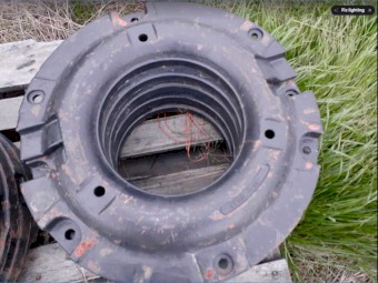 Rear wheel tractor weights