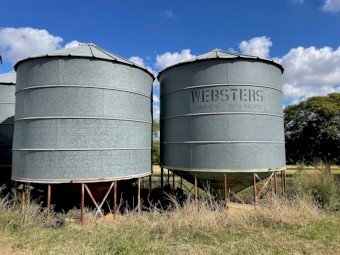Websters 50 Ton Grain Silos