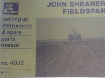 John Shearer 33 ft spring release fieldspan cultivator