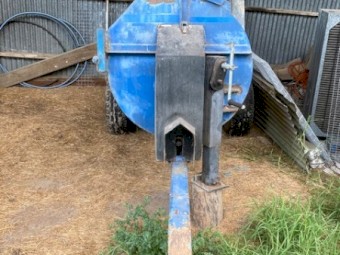 Fleming manure spreader - rotary flail style approximately 3 cubic metre.