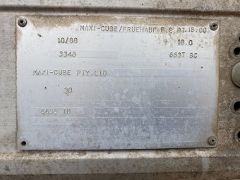 Fruehauf Maxicube Trailer - Furniture Trailer