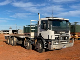 Scania 1999 124G 360 HP 8X4 Flatbed Truck
