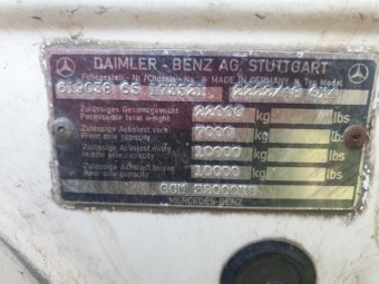 Mercedes 2222 Bogie tray