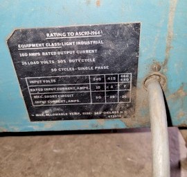 Lincoln Arc Welder 240v or 415v