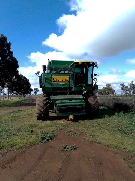 John Deere 8820 Header with 30ft Tin Front