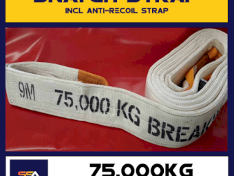 SNATCH STRAPS AUSTRALIA - SNATCH STRAP - 20 METER 75,000kg **AUSTRALIAN MADE** 