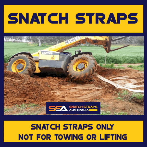 SNATCH STRAPS AUSTRALIA - SNATCH STRAP - 9 METER 75,000kg **AUSTRALIAN MADE**