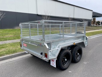 8×5 Box Trailer Galvanised Heavy Duty 3.5t ATM 425mm Side C- Channel Drawbar 5mm