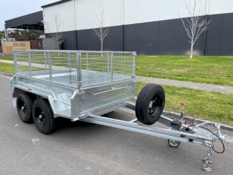 8×5 Box Trailer Galvanised Heavy Duty 3.5t ATM 425mm Side C- Channel Drawbar 5mm