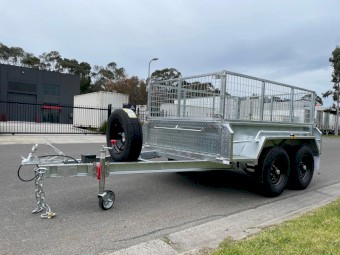 8×5 Box Trailer Galvanised Heavy Duty 3.5t ATM 425mm Side C- Channel Drawbar 5mm
