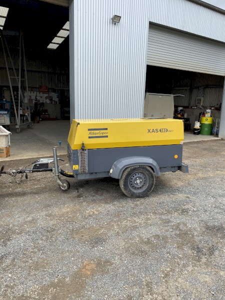 Atlas Copco XAS185, trailer diesel air compressor