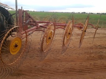 Sitrex  3pl 10 wheel Rake