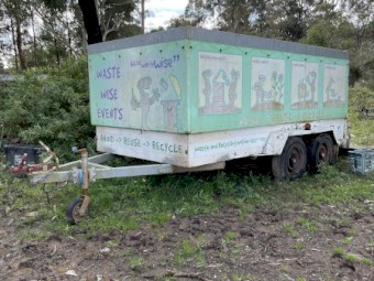 3.7m long Boxed Trailer