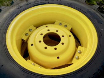 2 x Brand New John Deere 320/85 R24 (12.4 - 24) Titan Tractor Tyres & Rims