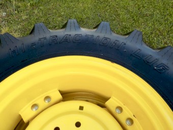 2 x Brand New John Deere 320/85 R24 (12.4 - 24) Titan Tractor Tyres & Rims