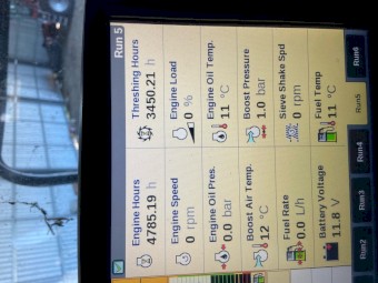 2013 Case 9230 Header with 2013 45ft Macdon Front and Trailer