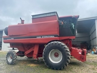 1996 Case IH 1666 Header with 30ft Flex Front with Smale Trailer