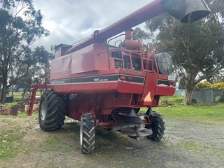 1996 Case IH 1666 Header with 30ft Flex Front with Smale Trailer