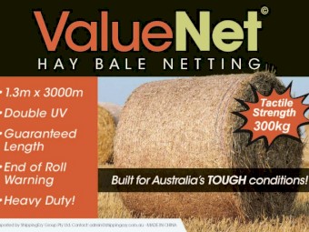ValueNet Hay Bale Netting 1.30m Pallets of 16 Rolls