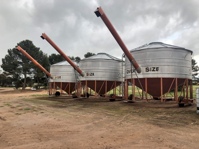 3 x Sherwell 28t PTO Field Bins